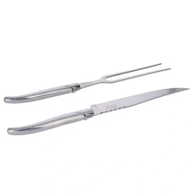 French Home Laguiole Stainless Steel Carving Knife And Fork, 2-piece Set In Multi