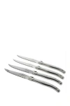 French Home Laguiole Stainless Steel Steak Knives In Silver
