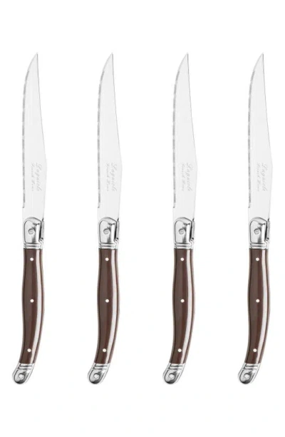 French Home Laguiole Steak Knife In Brown