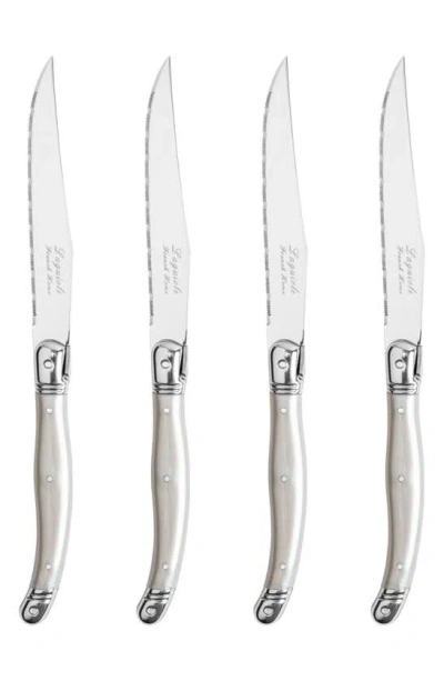 French Home Laguiole Steak Knife In Pewter
