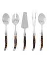 French Home Laguiole Tortoise Shell 5-pc. Hostess Set In Multi