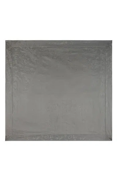 French Home Linen 68" X 100" Renaissance Tablecloth In Dark Grey