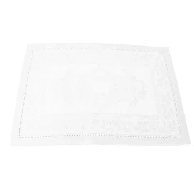 French Home Linen 6-piece Set Arboretum Placemats In White