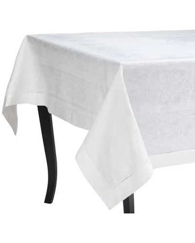 French Home Linen Arboretum Tablecloth In White