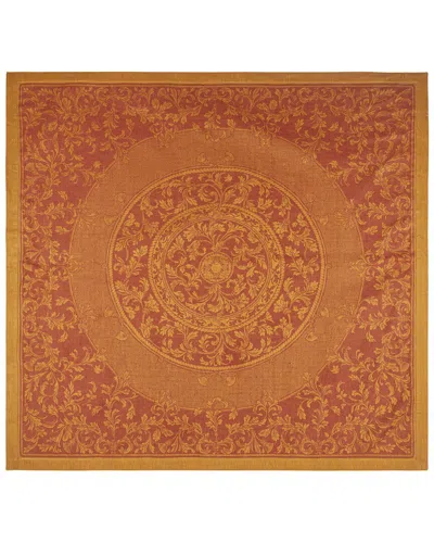 French Home Linen Saffron Renaissance Tablecloth In Brown