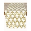 French Home Orchid Table Runner - Chartreuse In Chartreuse