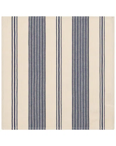 French Home Set Of 4 Striped Napkins In Blue