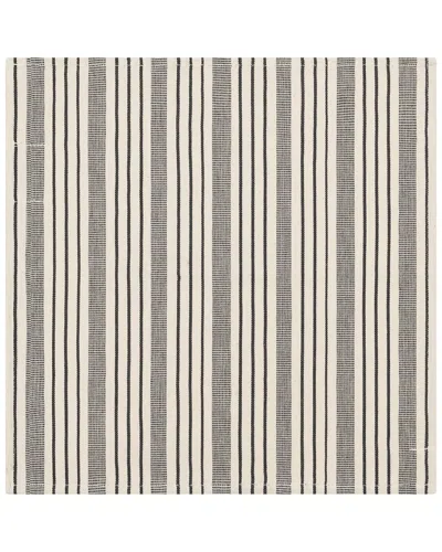 French Home Set Of 4 Striped Napkins In Black