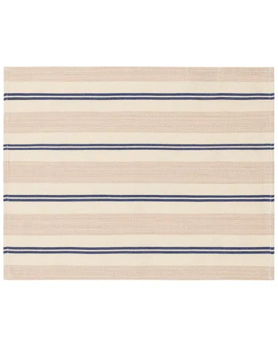 French Home Set Of 4 Striped Placemats In Pink