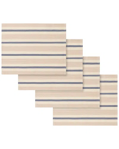French Home Set Of 4 Striped Placemats In Multi