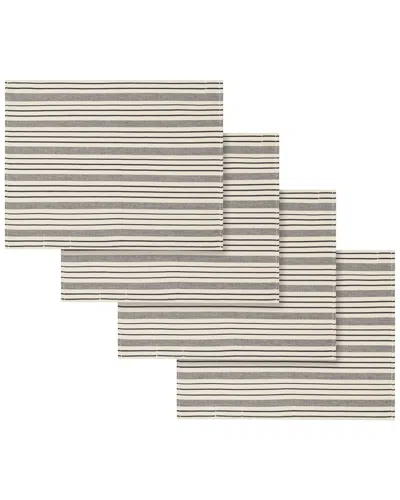 French Home Set Of 4 Striped Placemats In Multi
