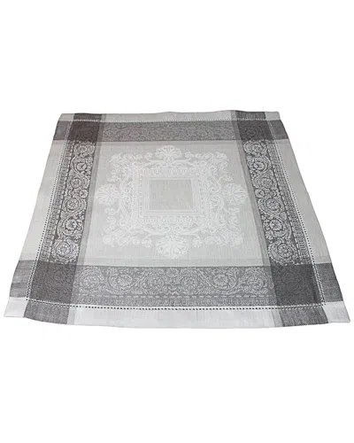 French Home Set Of 6 Linen Cleopatra Napkins In Grey