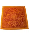 French Home Set Of 6 Linen Saffron Renaissance Napkins In Brown