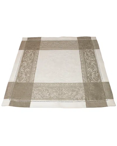 French Home Set Of 6 Linen Versailles Napkins In White