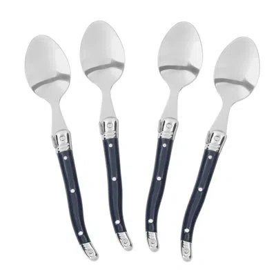 French Home Set Of 4 Laguiole Coffee Spoons In Black