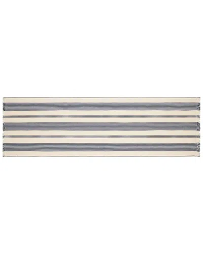 French Home Striped Table Runner In Blue