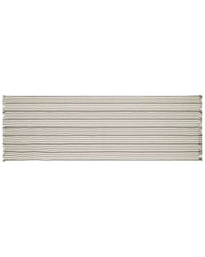 French Home Striped Table Runner In Gray