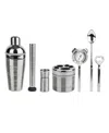 French Home 7pc Stainless Steel Barware Set In Metallic