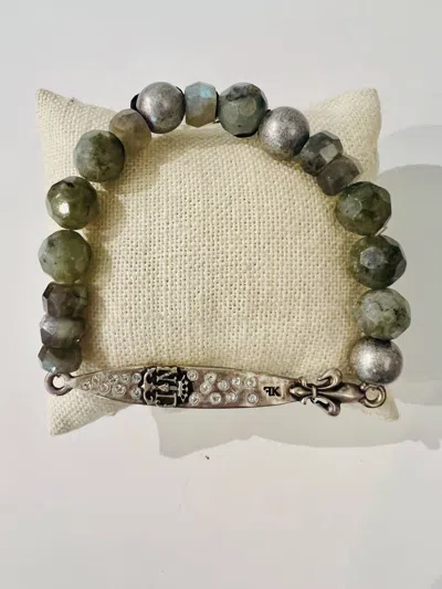 French Kande Pointu Moonlight Mix Bracelet In Silver