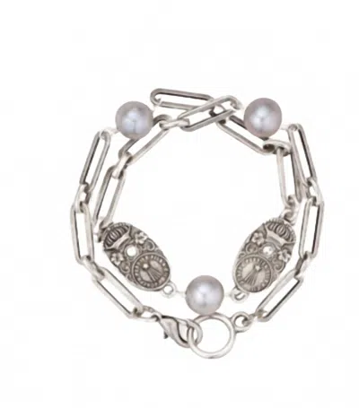 French Kande Women's Versailles Chain Bracelet In Silver