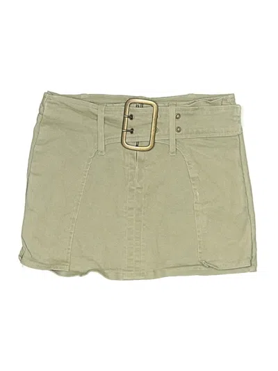 Pre-owned French Kiss Casual Skirt In Green