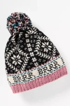 French Knot Novelty Nordic Beanie In Multicolor