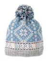 French Knot Novelty Nordic Knitted Wool Hat In Blue