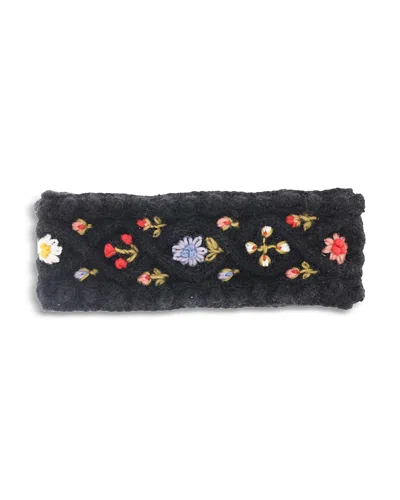 French Knot Tilly Headband In Black