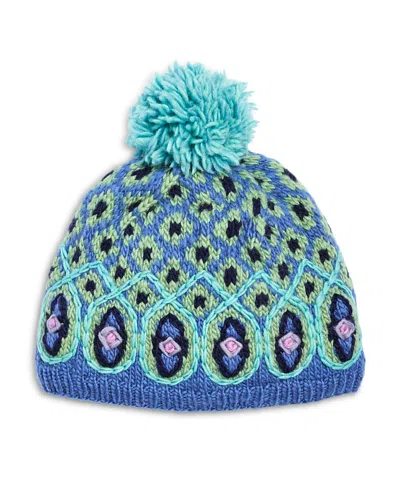 French Knot Vintage Chalet Wool Beanie In Transparent