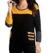 French Kyss Boucle Striped Pocket Sweater In A/s In Multi