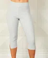 French Kyss Capri Jegging In Silver In White