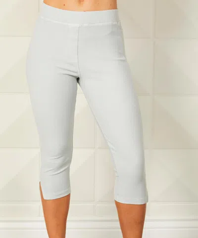 French Kyss Capri Jegging In Silver In White