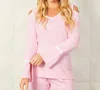 French Kyss Cold Shoulder Top In Blush In Pink