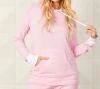 FRENCH KYSS DETAIL HOODIE WITH POCKET IN BLUSH