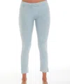 French Kyss High Rise Capri In Lightblue In Multi