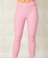 French Kyss High Waisted Jegging In Blush In Pink