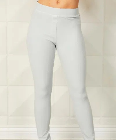 French Kyss High Waisted Jegging In Silver In White