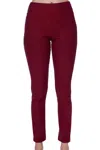 Shop French Kyss High Waisted Leggings In Wine In Pink