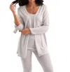French Kyss Jane Long Sleeve Kashmira Cardigan In Gray In Grey