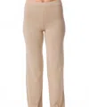 French Kyss Knit Lounge Pant In Beige In Brown