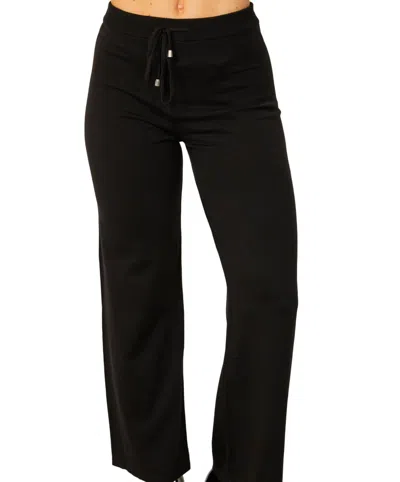 FRENCH KYSS LOUNGE PANT IN BLACK