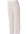 French Kyss Lounge Wide Leg Pant In Slate In White