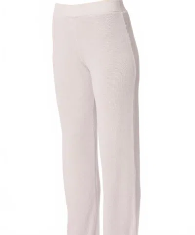 French Kyss Lounge Wide Leg Pant In Slate In White