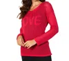 French Kyss Love Crochet V-neck Top In Rose In Multi