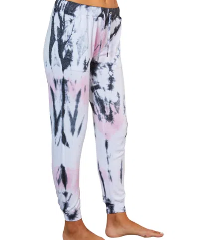 French Kyss Marble Wash Pants In Pink