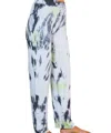 French Kyss Marble Wash Pants In Lime In Green