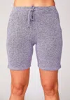 French Kyss Melange Shorts In Lilac In Blue
