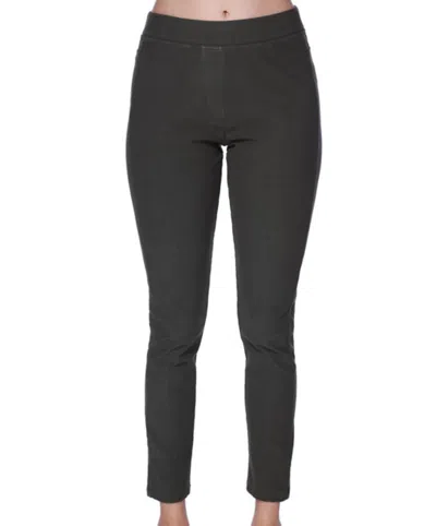 French Kyss Mid Rise Leggings In Olive In Black