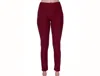 French Kyss High Waisted Leggings In Wine In Pink