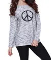 French Kyss Peace Pullover In Blackwhite (a/s) In Multi